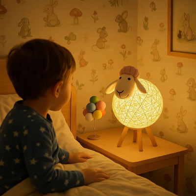 WoolyGlow – Vevd sauelampe