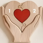 FamilyPiece familiepuslespill med 2 navn