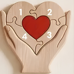 FamilyPiece familiepuslespill med 4 navn