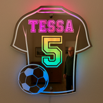 FootaGlow – Personlig LED-fotballdrakt med navn og nummer