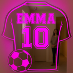 FootaGlow – Personlig LED-fotballdrakt med navn og nummer