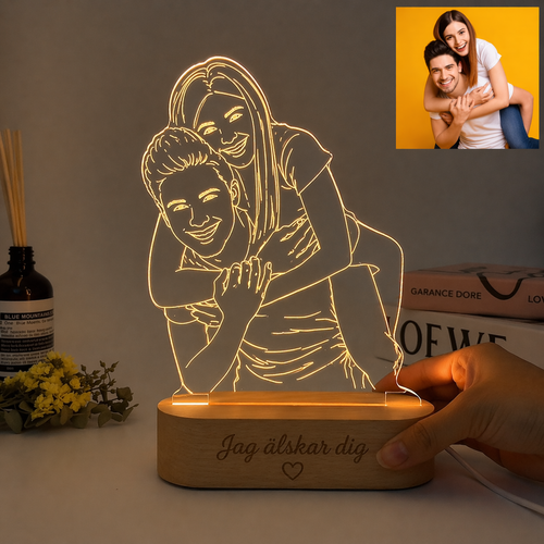 HeartGlow – Personlig fotolampe med ditt foto