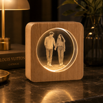 MemoraSphere firkant med lasergravering