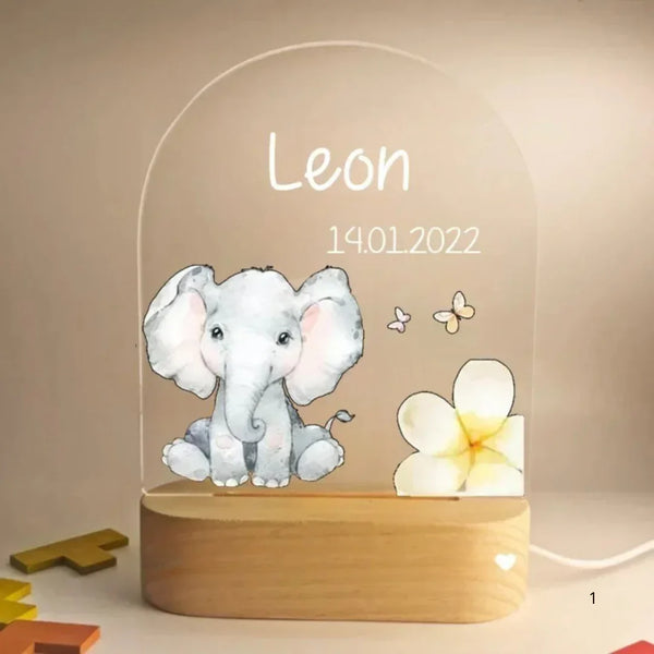 Elefant med blomst