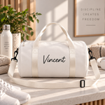 DanceBag dansebag med navn – hvit