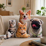 3D-puter formet som hund, katt og mops