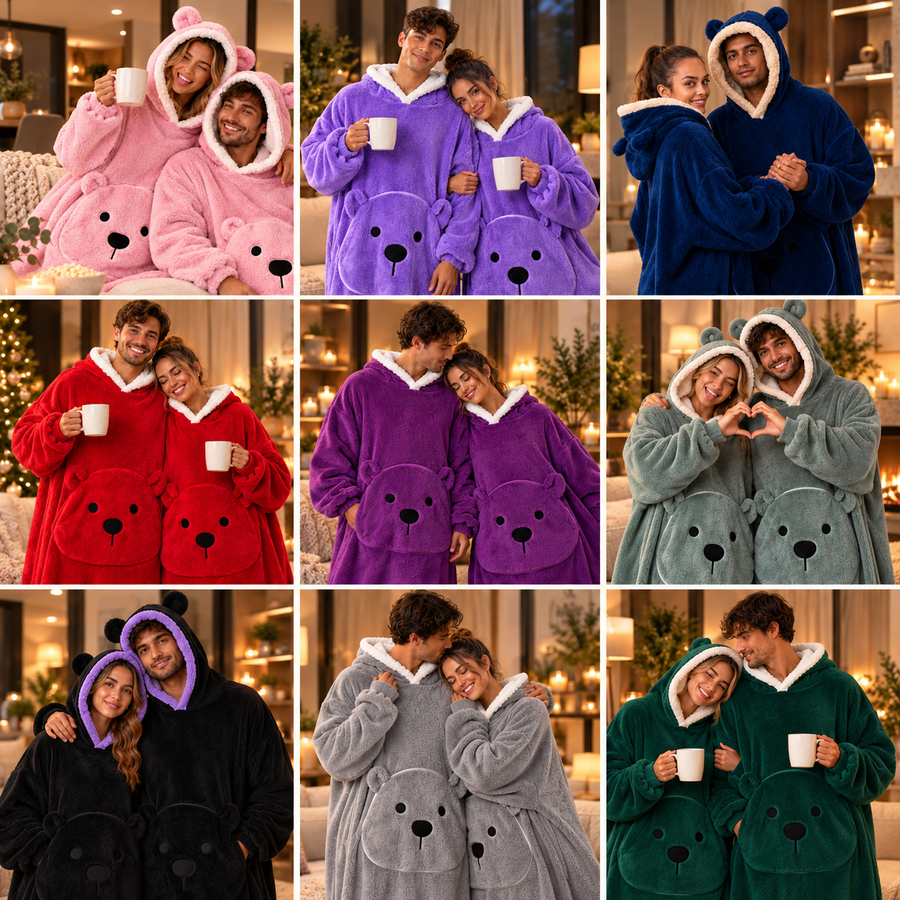 BearHug kosedress med bjørneører – alle 9 farger