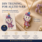 Min Tegning – personlig smykke med barnets tegning