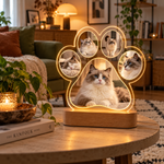 MemoraPaw potelampe med bilder av katt