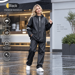 RainFlow regndress svart – vanntett og vindtett