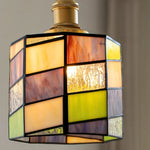 Tiffany taklampe Mosaikk, nærbilde